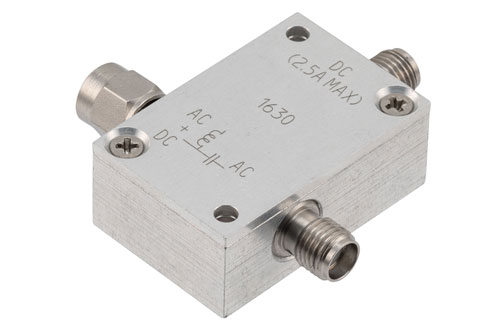 Mhz To Ghz Sma Broadband Bias Tee Male Input Rated To Amps