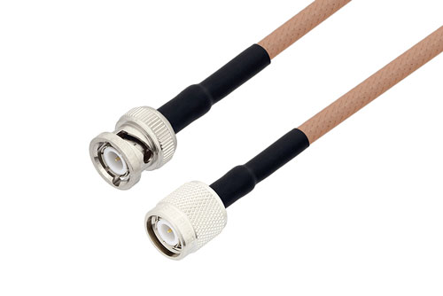 BNC Male To TNC Male Cable 72 Inch Length Using RG400 Coax With