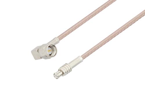 Sma Male Right Angle To Mcx Plug Cable Using Rg Ds Coax