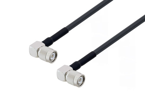 Tnc Male Right Angle To Tnc Male Right Angle Low Loss Cable Inch