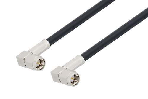 SMA Male Right Angle To SMA Male Right Angle Low Loss Cable Using LMR