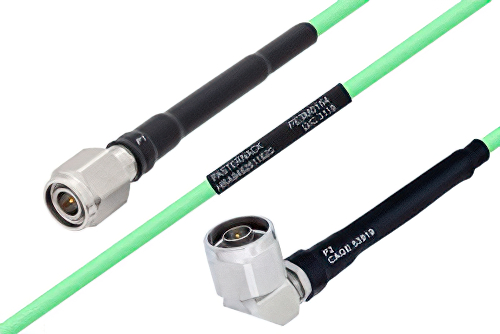 Temperature Conditioned TNC Male To N Male Right Angle Low Loss Cable