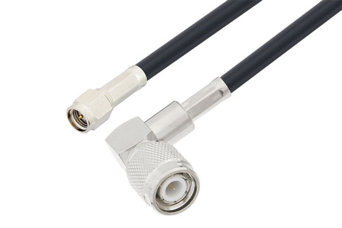 SMA Male To TNC Male Right Angle Low Loss Cable 48 Inch Length Using