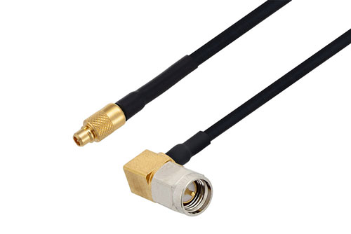 Mmcx Plug To Sma Male Right Angle Cable Inch Length Using Pe Sr Flj