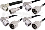 Type N Male to QN Male Right Angle Cable Assemblies