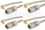SMA Male to MMCX Plug Right Angle Cable Assemblies