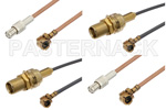 MCX Jack to UMCX Plug Right Angle Cable Assemblies