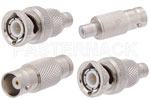 BNC to SMB 75 Ohm Adapters Standard Polarity