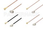 SMA Male Right Angle to MMBX Plug Right Angle Cable Assemblies