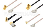 SSMC Plug Right Angle to SMA Male Right Angle Cable Assemblies