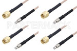 SMA Male to MCX Plug Cable Assemblies