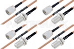 M39012/01-0503 to M39012/03-0503 Cable Assembly with M17/128-RG400 High-Reliability MIL-SPEC RF Series