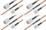 M39012/01-0503 to M39012/26-0011 Cable Assembly with M17/128-RG400 High-Reliability MIL-SPEC RF Series