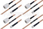 M39012/01-0503 to M39012/55-3028 Cable Assembly with M17/128-RG400 High-Reliability MIL-SPEC RF Series