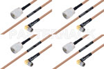 M39012/01-0503 to M39012/56-3109 Cable Assembly with M17/128-RG400 High-Reliability MIL-SPEC RF Series