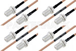 M39012/03-0503 to M39012/03-0503 Cable Assembly with M17/128-RG400 High-Reliability MIL-SPEC RF Series