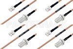 M39012/03-0503 to M39012/16-0014 Cable Assembly with M17/128-RG400 High-Reliability MIL-SPEC RF Series