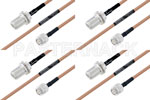 M39012/03-0503 to M39012/26-0011 Cable Assembly with M17/128-RG400 High-Reliability MIL-SPEC RF Series