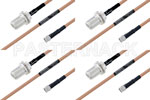 M39012/03-0503 to M39012/55-3028 Cable Assembly with M17/128-RG400 High-Reliability MIL-SPEC RF Series