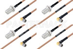 M39012/03-0503 to M39012/56-3109 Cable Assembly with M17/128-RG400 High-Reliability MIL-SPEC RF Series