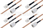 M39012/16-0014 to M39012/01-0503 Cable Assembly with M17/128-RG400 High-Reliability MIL-SPEC RF Series