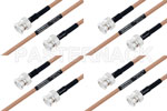 M39012/16-0014 to M39012/16-0014 Cable Assembly with M17/128-RG400 High-Reliability MIL-SPEC RF Series