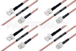 M39012/26-0011 to M39012/16-0014 Cable Assembly with M17/60-RG142 High-Reliability MIL-SPEC RF Series