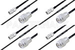 M39012/26-0018 to M39012/55-3026 Cable Assembly with M17/119-RG174 High-Reliability MIL-SPEC RF Series