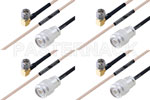 M39012/26-0018 to M39012/56-3107 Cable Assembly with M17/113-RG316 High-Reliability MIL-SPEC RF Series