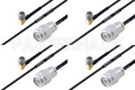 M39012/26-0018 to M39012/56-3107 Cable Assembly with M17/119-RG174 High-Reliability MIL-SPEC RF Series