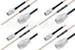M39012/55-3026 to M39012/26-0018 Cable Assembly with M17/113-RG316 High-Reliability MIL-SPEC RF Series