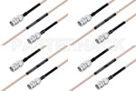 M39012/55-3026 to M39012/55-3026 Cable Assembly with M17/113-RG316 High-Reliability MIL-SPEC RF Series