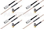 M39012/55-3026 to M39012/56-3107 Cable Assembly with M17/113-RG316 High-Reliability MIL-SPEC RF Series