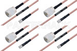 M39012/55-3028 to M39012/01-0503 Cable Assembly with M17/60-RG142 High-Reliability MIL-SPEC RF Series