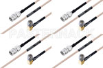 M39012/56-3107 to M39012/55-3026 Cable Assembly with M17/113-RG316 High-Reliability MIL-SPEC RF Series