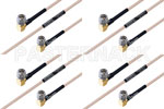 M39012/56-3107 to M39012/56-3107 Cable Assembly with M17/113-RG316 High-Reliability MIL-SPEC RF Series