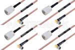 M39012/56-3109 to M39012/01-0503 Cable Assembly with M17/60-RG142 High-Reliability MIL-SPEC RF Series