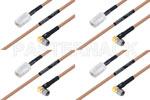 M39012/56-3109 to M39012/02-0503 Cable Assembly with M17/128-RG400 High-Reliability MIL-SPEC RF Series