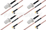 M39012/56-3109 to M39012/03-0503 Cable Assembly with M17/60-RG142 High-Reliability MIL-SPEC RF Series