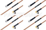 M39012/56-3109 to M39012/55-3028 Cable Assembly with M17/128-RG400 High-Reliability MIL-SPEC RF Series