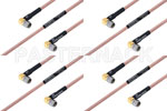 M39012/56-3109 to M39012/56-3109 Cable Assembly with M17/60-RG142 High-Reliability MIL-SPEC RF Series