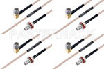 M39012/59-3026 to M39012/56-3107 Cable Assembly with M17/113-RG316 High-Reliability MIL-SPEC RF Series