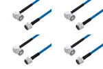 4.3-10 Male Right Angle to Type N Male Cable Assemblies