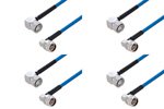 4.3-10 Male Right Angle to Type N Male Right Angle Cable Assemblies