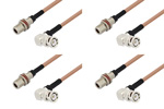 Type N Female to BNC Male Right Angle Cable Assemblies