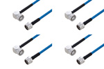 Type N Male to 4.3-10 Male Right Angle Cable Assemblies