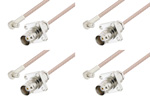 BNC Female to MCX Plug Right Angle Cable Assemblies