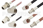 Type N Male Right Angle to Type N Female Cable Assemblies