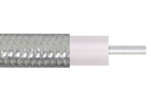 Formable 141 Semi-rigid Coax Cable with Tinned Copper Braid Outer Conductor