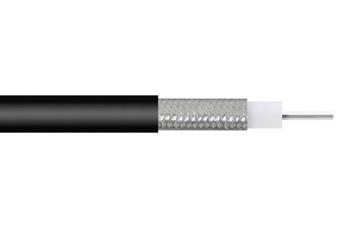 Formable PE-SR405FLJ Coax Cable with Outer Conductor and Black FEP Jacket